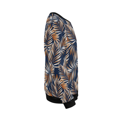 Tropical Flower Pattern Print Design TF07 Men Long Sleeve Sweatshirt