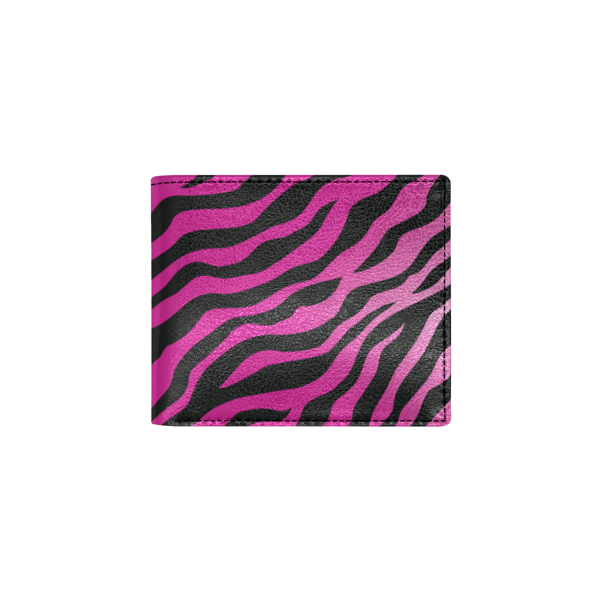 Pink Zebra Men's ID Card Wallet