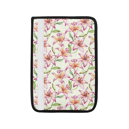 Lily Pattern Print Design LY011 Car Seat Belt Cover