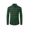 Green Tartan Plaid Pattern Men's Long Sleeve Shirt