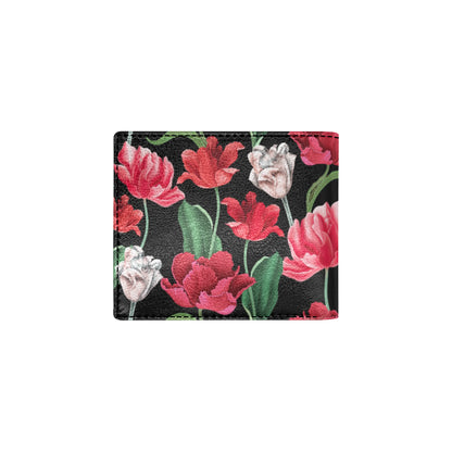 Tulip Pattern Print Design TP08 Men's ID Card Wallet