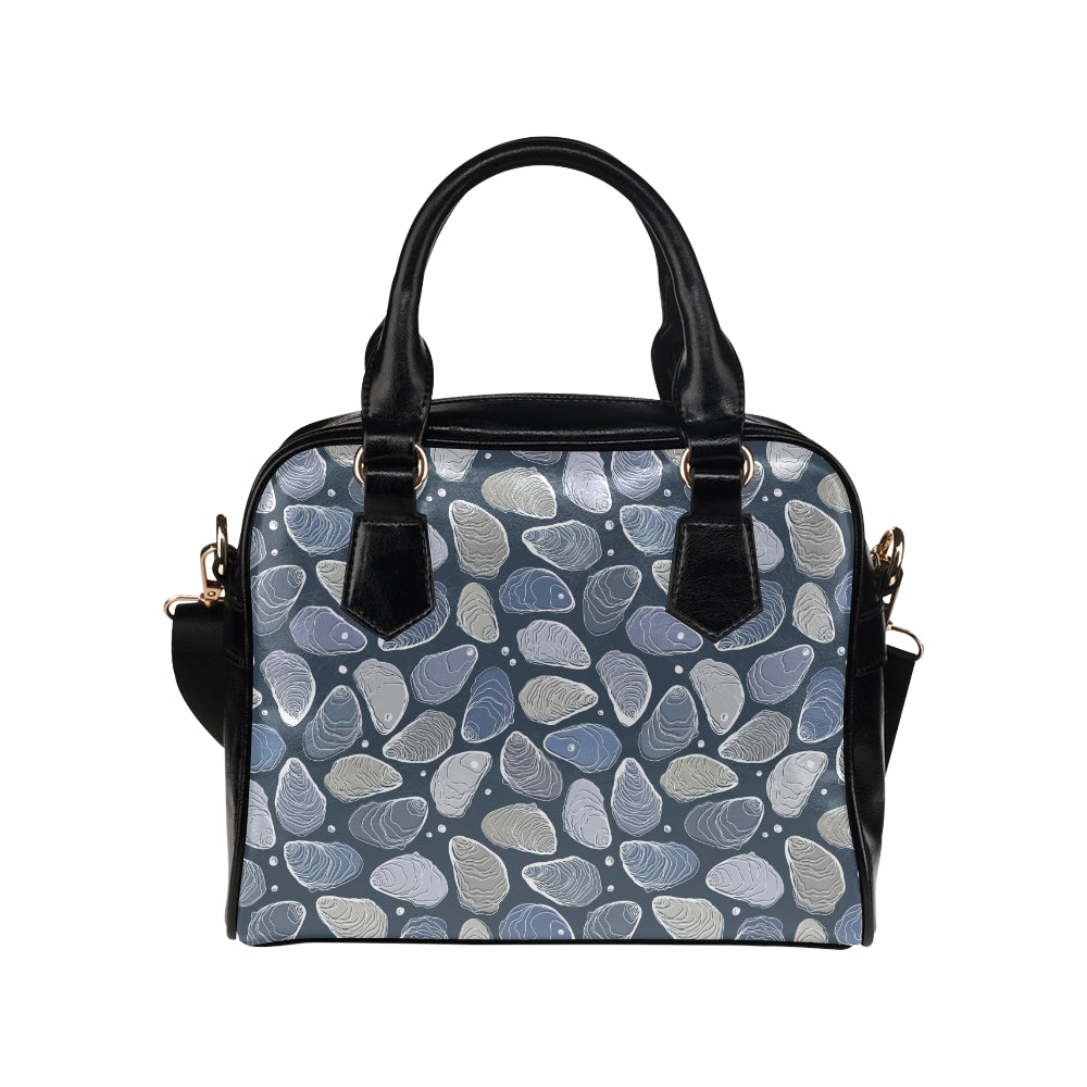 Oyster Pattern Print Design 02 Shoulder Handbag