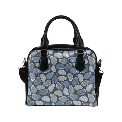 Oyster Pattern Print Design 02 Shoulder Handbag
