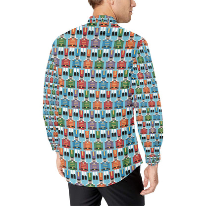 Nutcracker Pattern Print Design A02 Men's Long Sleeve Shirt