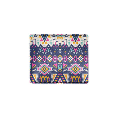 Pink Tribal Aztec native american Men's ID Card Wallet