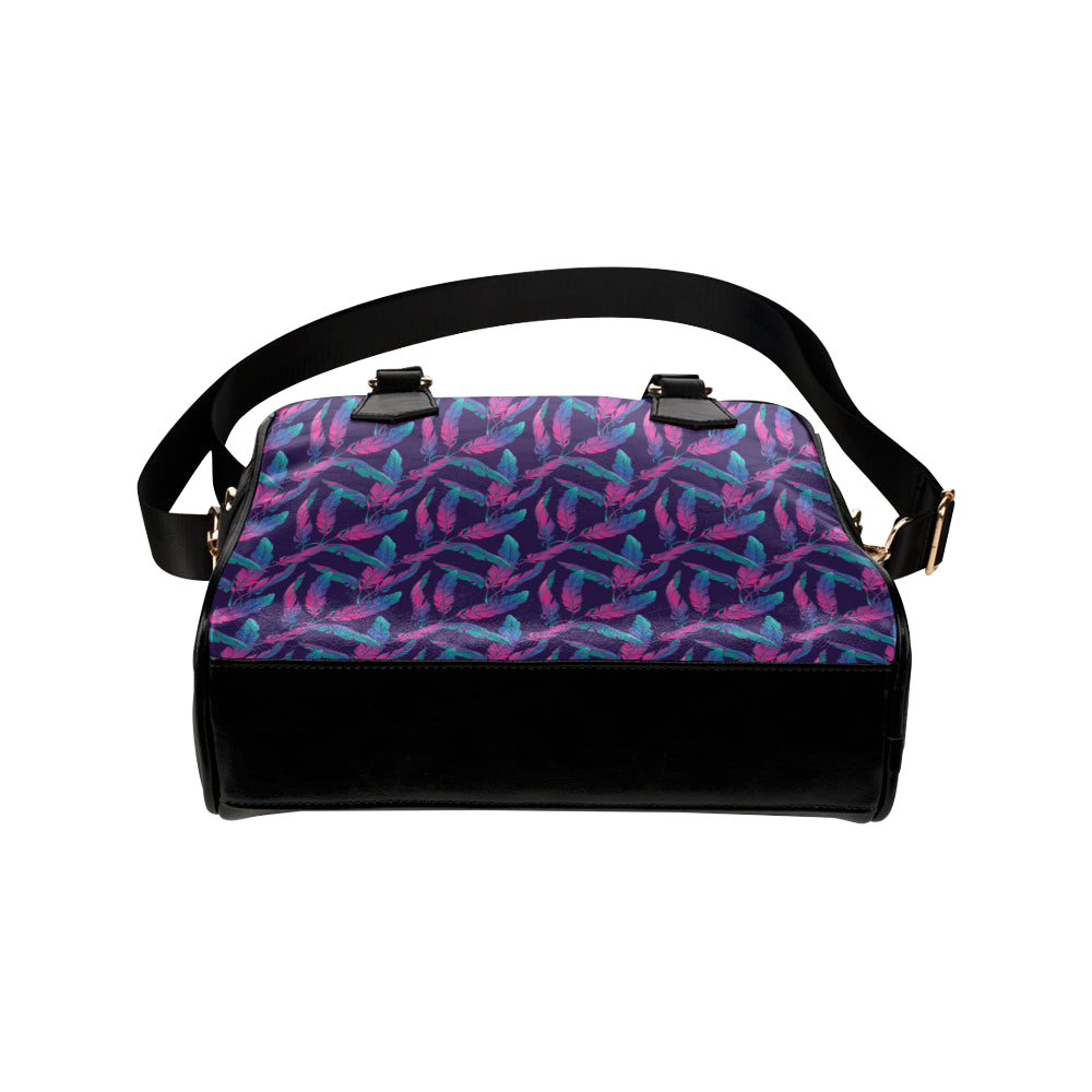 Banana Leaf Pattern Print Design 08 Shoulder Handbag