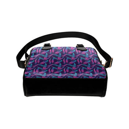 Banana Leaf Pattern Print Design 08 Shoulder Handbag