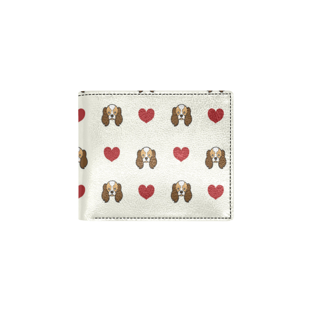 Cavalier King Charles Spaniels Pattern Print Desig Men's ID Card Wallet