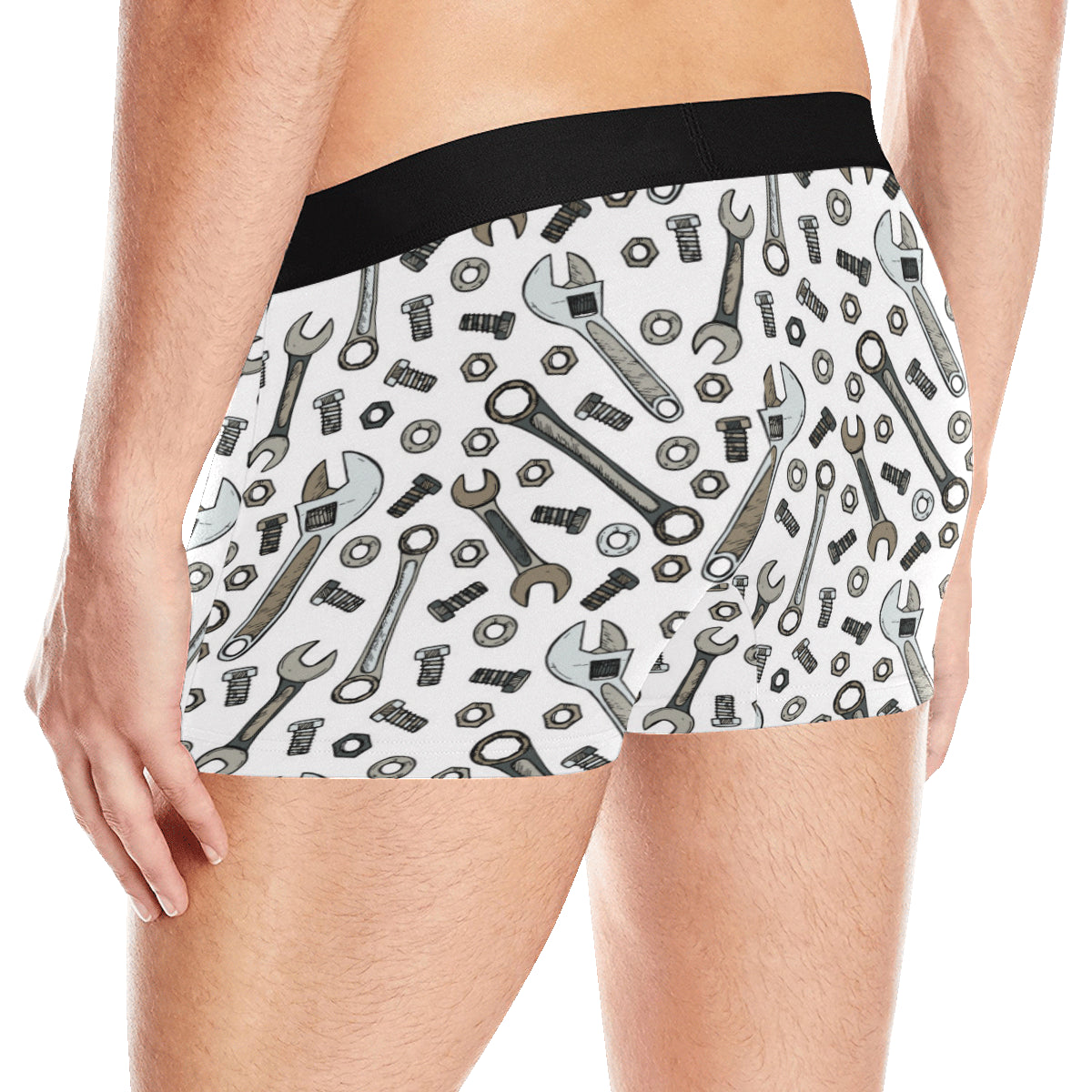 Mechanic Pattern Print Design 03 Men's Boxer Briefs