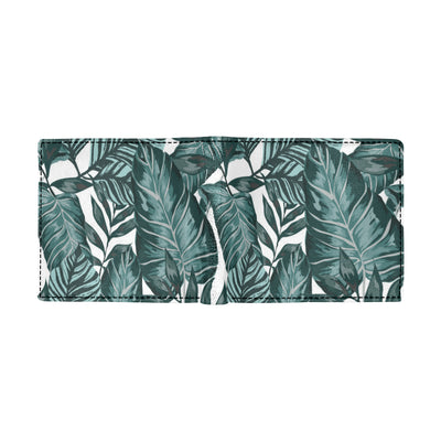 Tropical Palm Leaves Pattern Men's ID Card Wallet