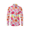 Hibiscus Pattern Print Design HB020 Men's Long Sleeve Shirt