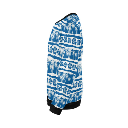 Hawaiian Themed Pattern Print Design H021 Men Long Sleeve Sweatshirt