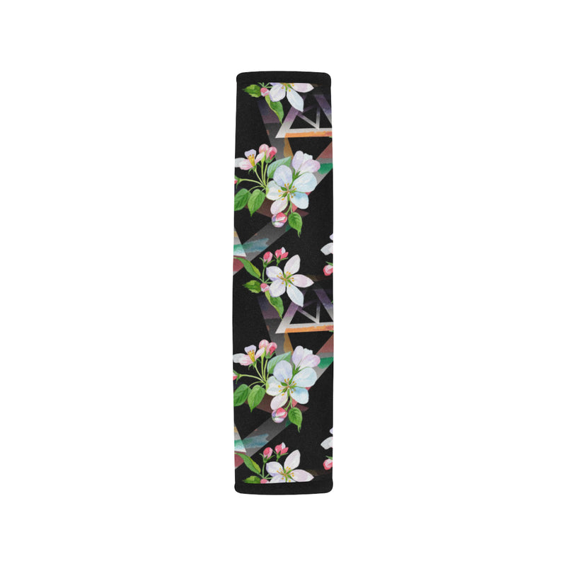 Apple blossom Pattern Print Design AB07 Car Seat Belt Cover