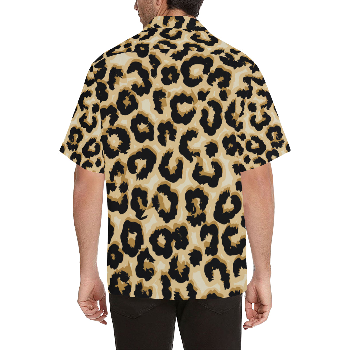 Jaguar Skin Pattern Print Design 02 Men's Hawaiian Shirt