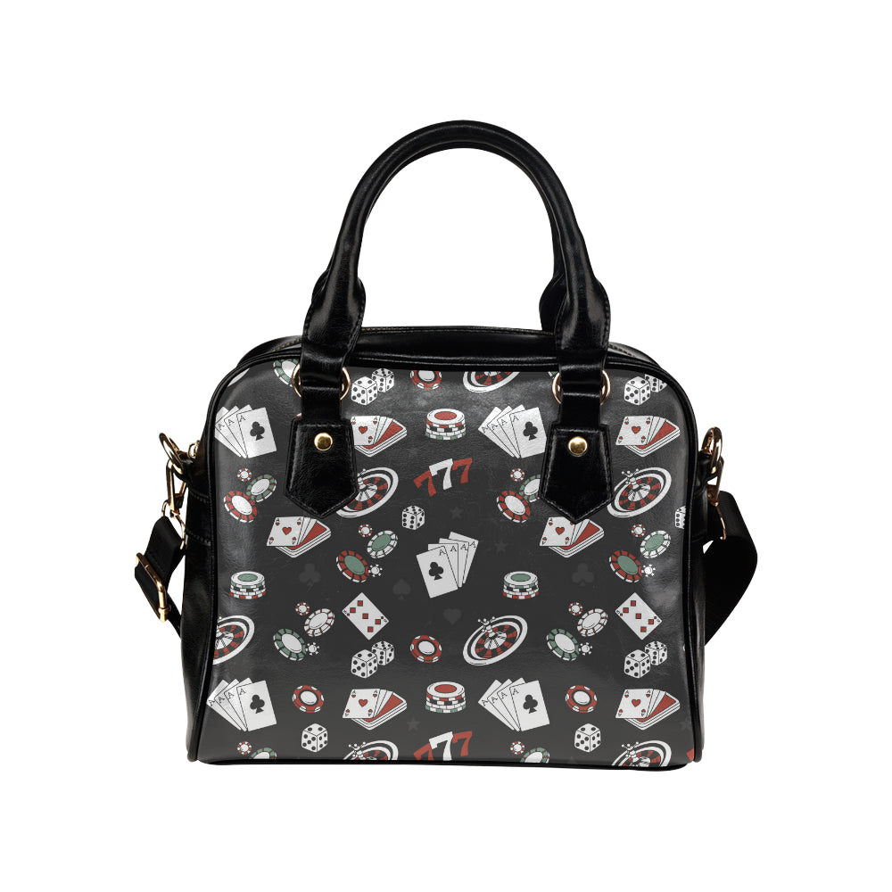 Casino Pattern Print Design 02 Shoulder Handbag