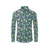 Llama with Cactus Design Print Men's Long Sleeve Shirt