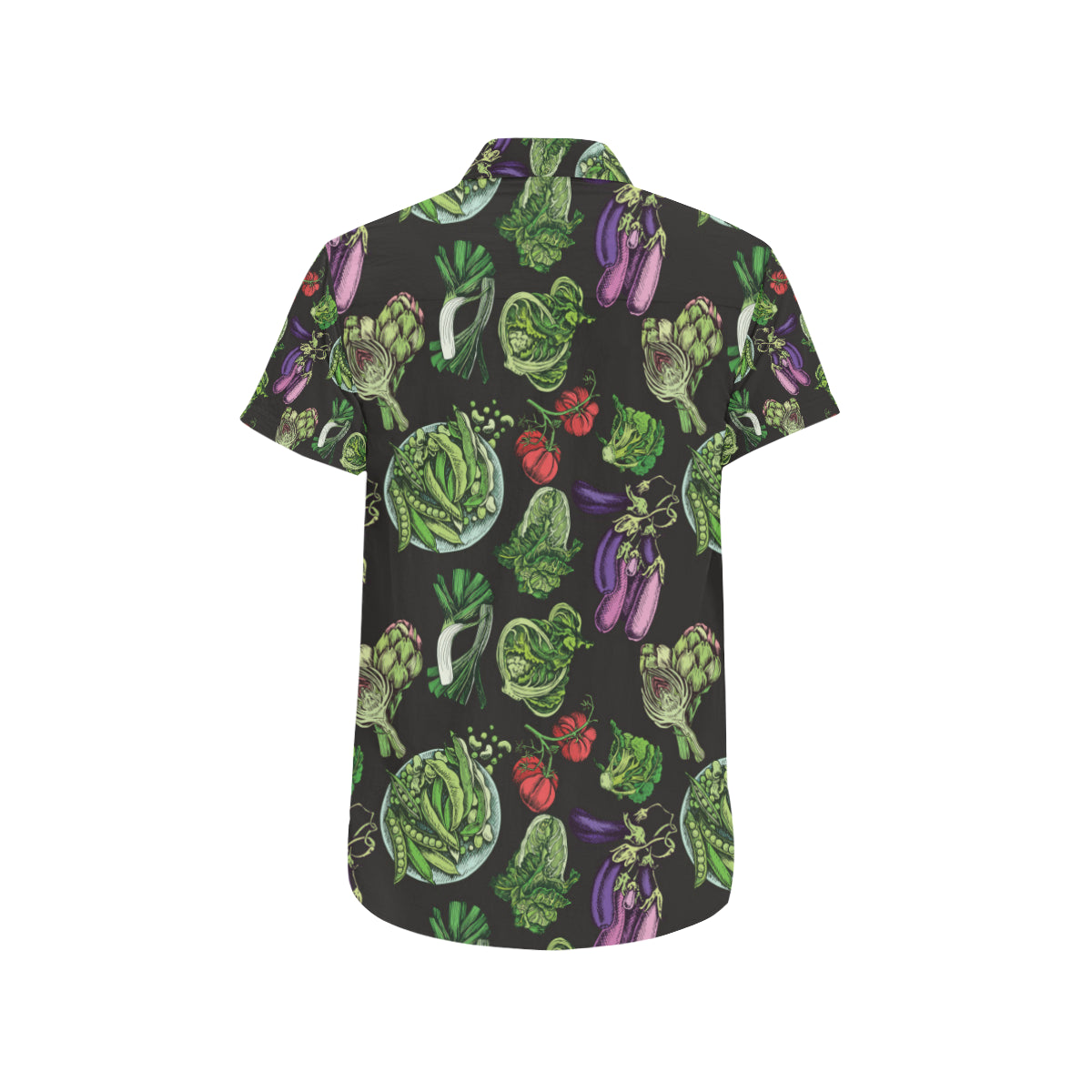 Lettuce Pattern Print Design 01 Men's Short Sleeve Button Up Shirt