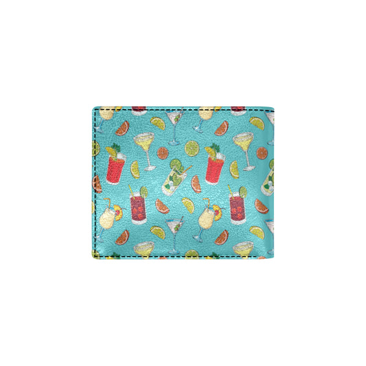 Cocktail Pattern Print Design 05 Men's ID Card Wallet