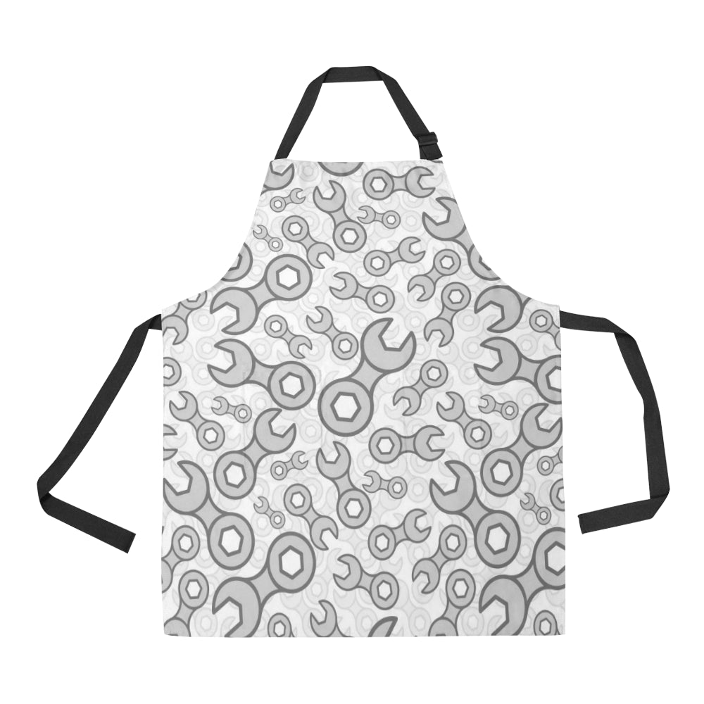Mechanic Pattern Print Design 05 Apron with Pocket