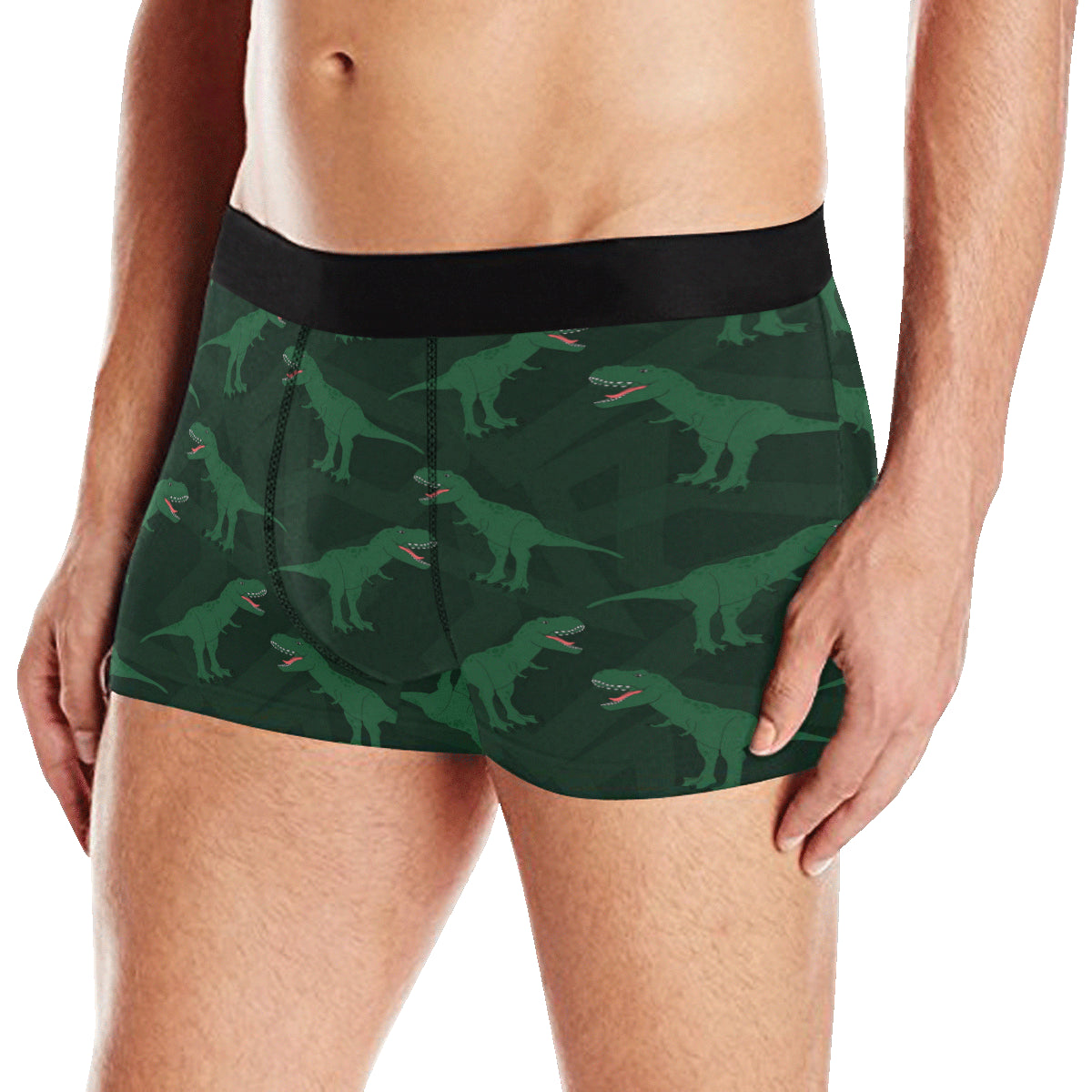 T Rex Pattern Print Design A06 Men's Boxer Briefs