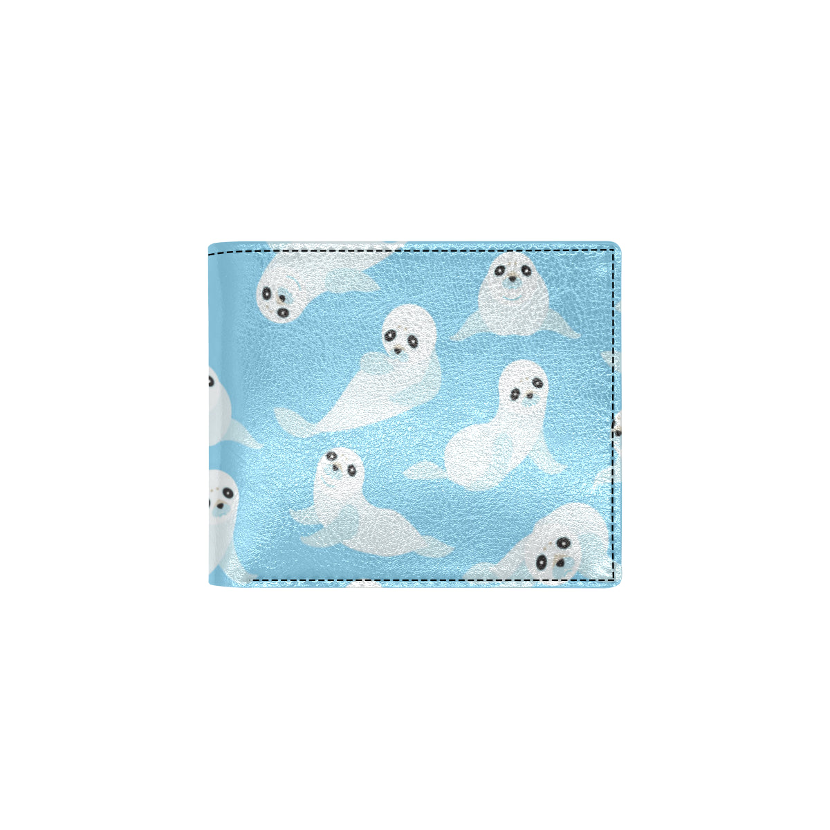 Sea Lion Cute Pattern Print Design 03 Men's ID Card Wallet