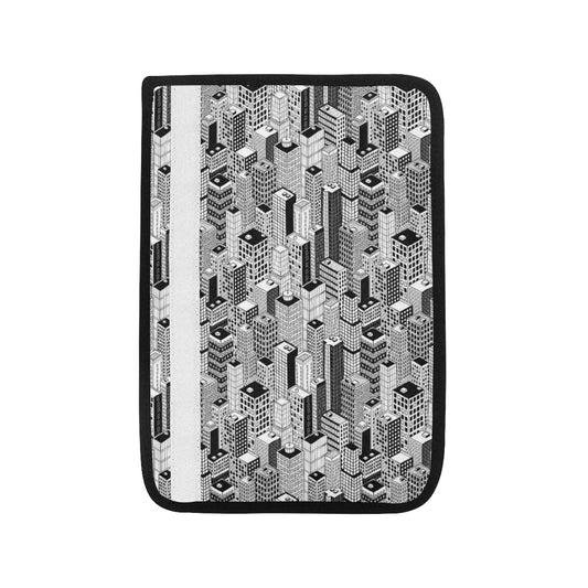 City  Pattern Print Design 02 Car Seat Belt Cover
