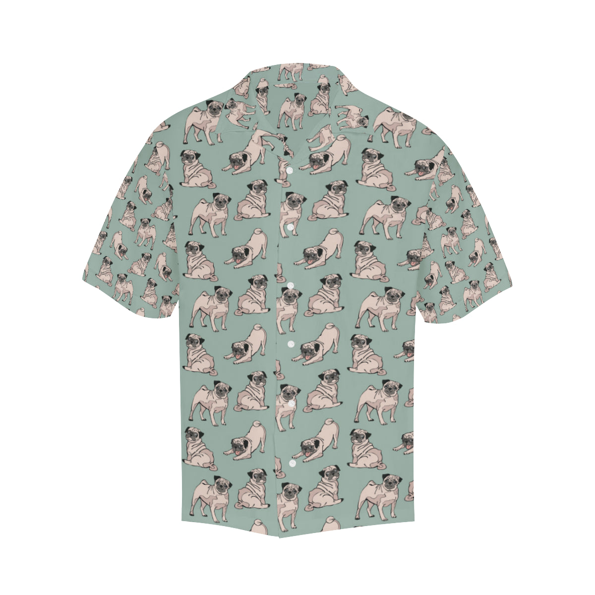 Pug Pattern Print Design A01 Men's Hawaiian Shirt