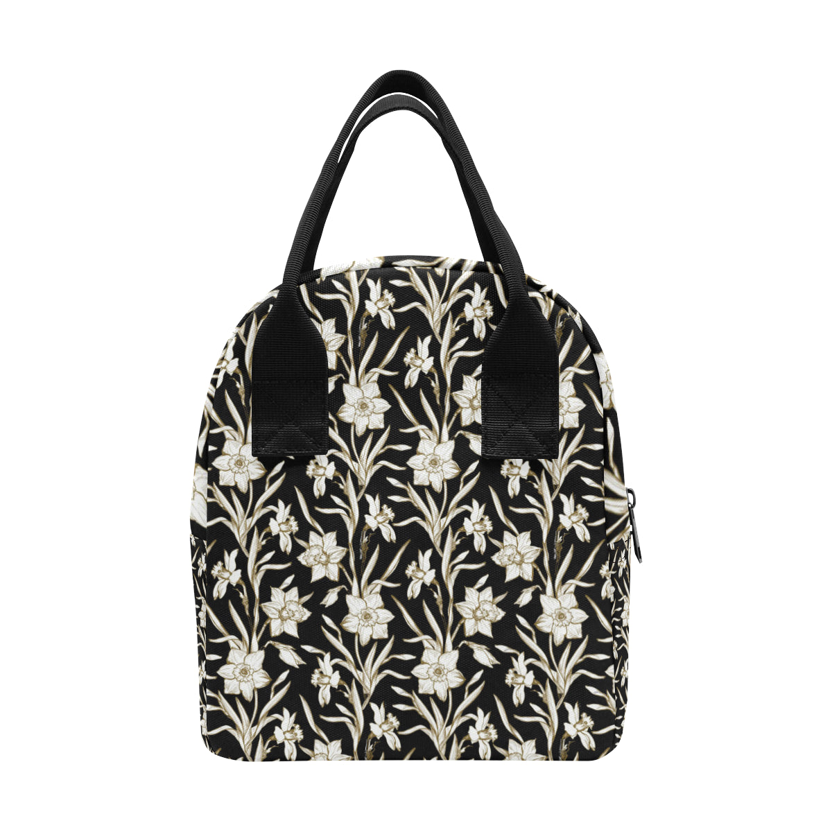 Daffodils Pattern Print Design DF06 Insulated Lunch Bag