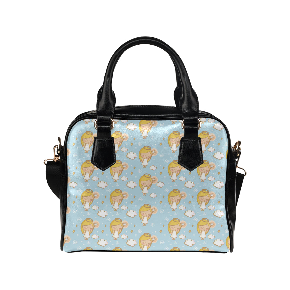 Angel Pattern Print Design 05 Shoulder Handbag