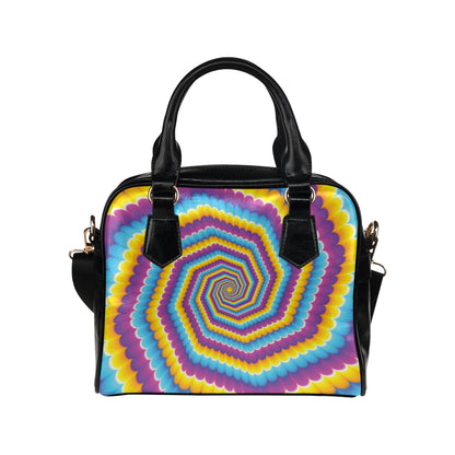 Optical illusion Pattern Print Design A04 Shoulder Handbag