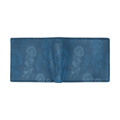 Jellyfish Pattern Print Design 01 Men's ID Card Wallet