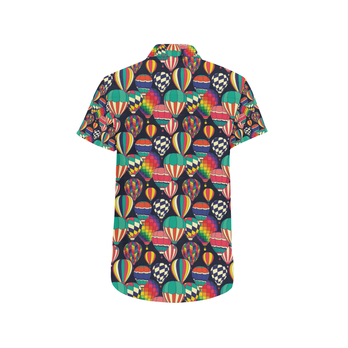 Ballon Pattern Print Design 02 Men's Short Sleeve Button Up Shirt