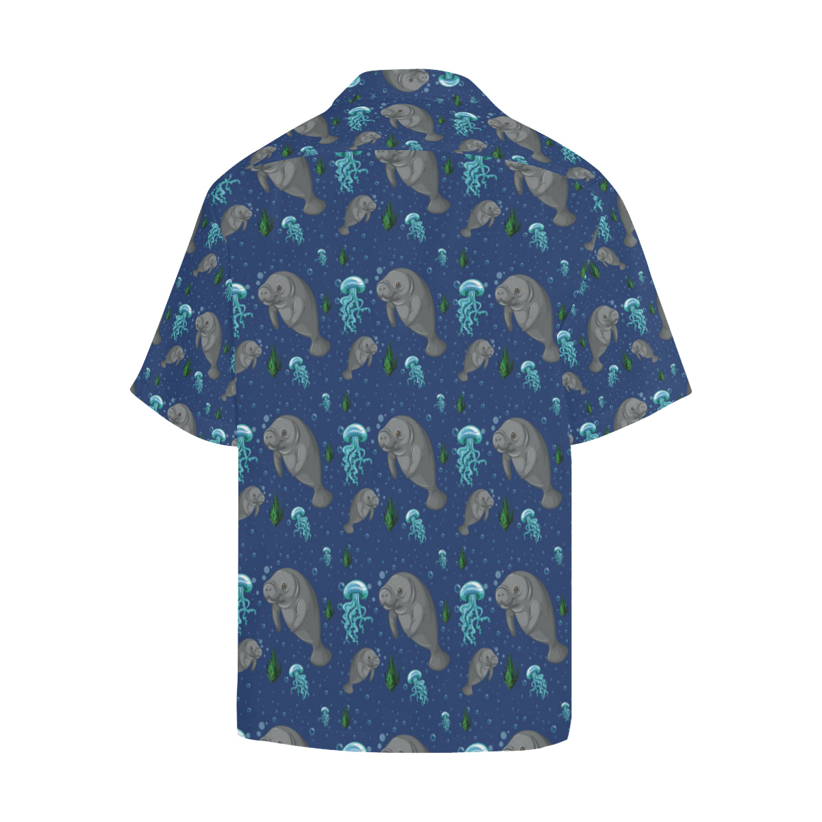 Manatee Pattern Print Design 01 Men's Hawaiian Shirt