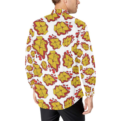 Nachos Pattern Print Design A03 Men's Long Sleeve Shirt