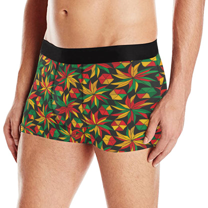 Rastafarian Pattern Print Design A03 Men's Boxer Briefs