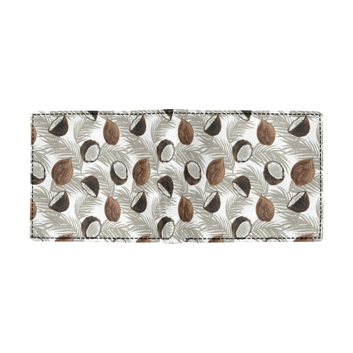 Coconut Pattern Print Design CN03 Men's ID Card Wallet