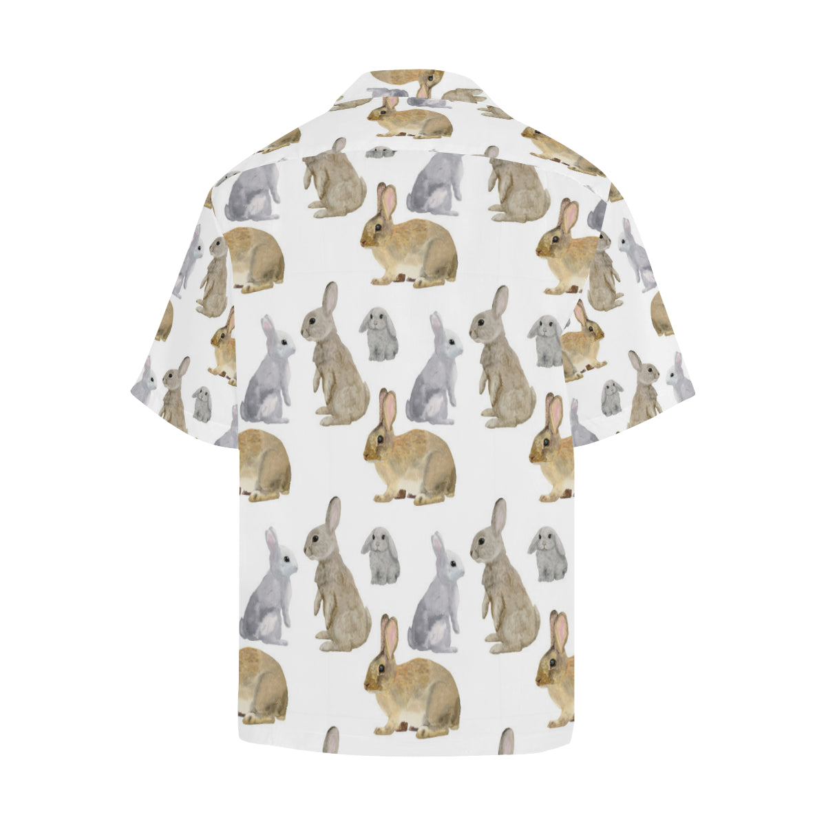 Rabbit Pattern Print Design 02 Men's Hawaiian Shirt
