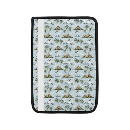 Aloha Hawaii island Design Themed Print Car Seat Belt Cover