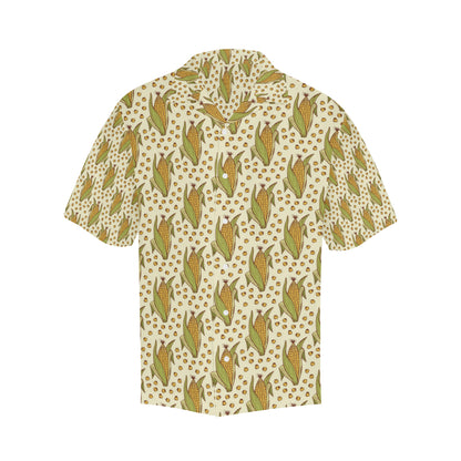 Corn Pattern Print Design 01 Men's Hawaiian Shirt