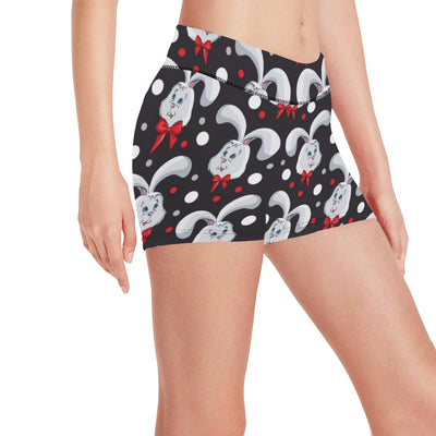 Rabbit Pattern Print Design RB012 Yoga Shorts