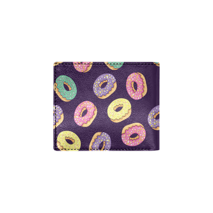 Donut Pattern Print Design DN08 Men's ID Card Wallet