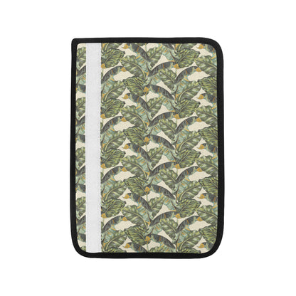 Banana Leaf Pattern Print Design 04 Car Seat Belt Cover
