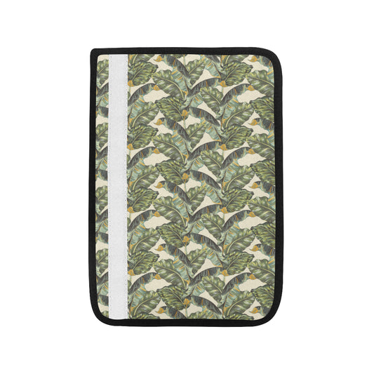 Banana Leaf Pattern Print Design 04 Car Seat Belt Cover