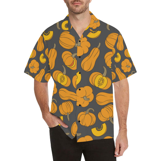 Pumpkin Pattern Print Design A03 Men's Hawaiian Shirt