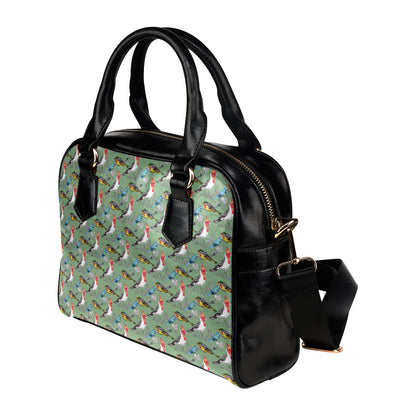 Birds Pattern Print Design 07 Shoulder Handbag