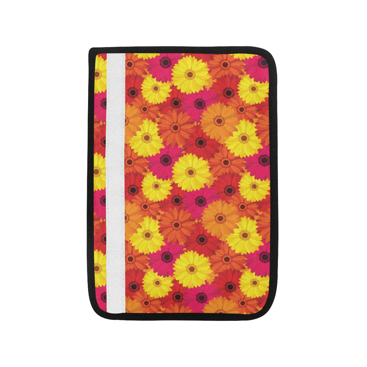 Gerberas Pattern Print Design GB05 Car Seat Belt Cover