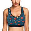 Basketball Classic Print Pattern Sports Bra