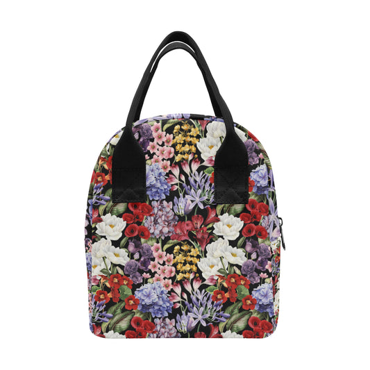 Summer Floral Pattern Print Design SF04 Insulated Lunch Bag