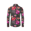 Hibiscus Pattern Print Design HB014 Men's Long Sleeve Shirt