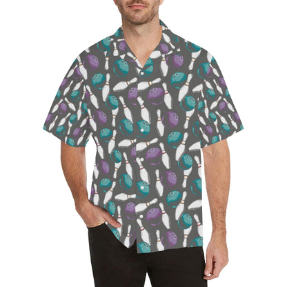Bowling Pattern Print Design 03 Men's Hawaiian Shirt